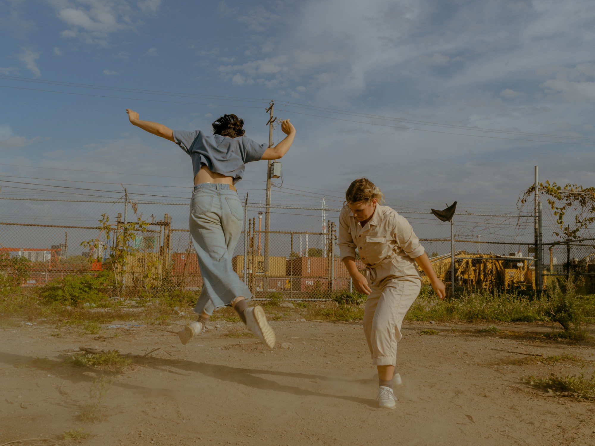 nature, dancer, dance, jump, dust, desert